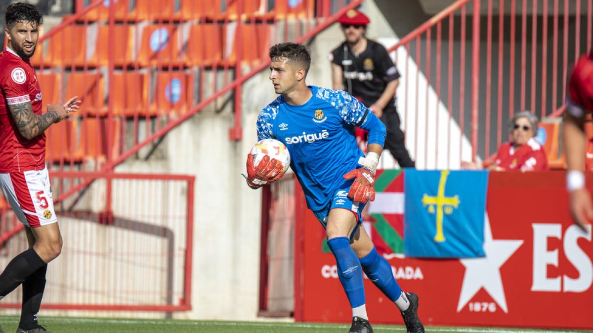 Dani Parra en un partit amb el Nàstic de Tarragona / Diari Més